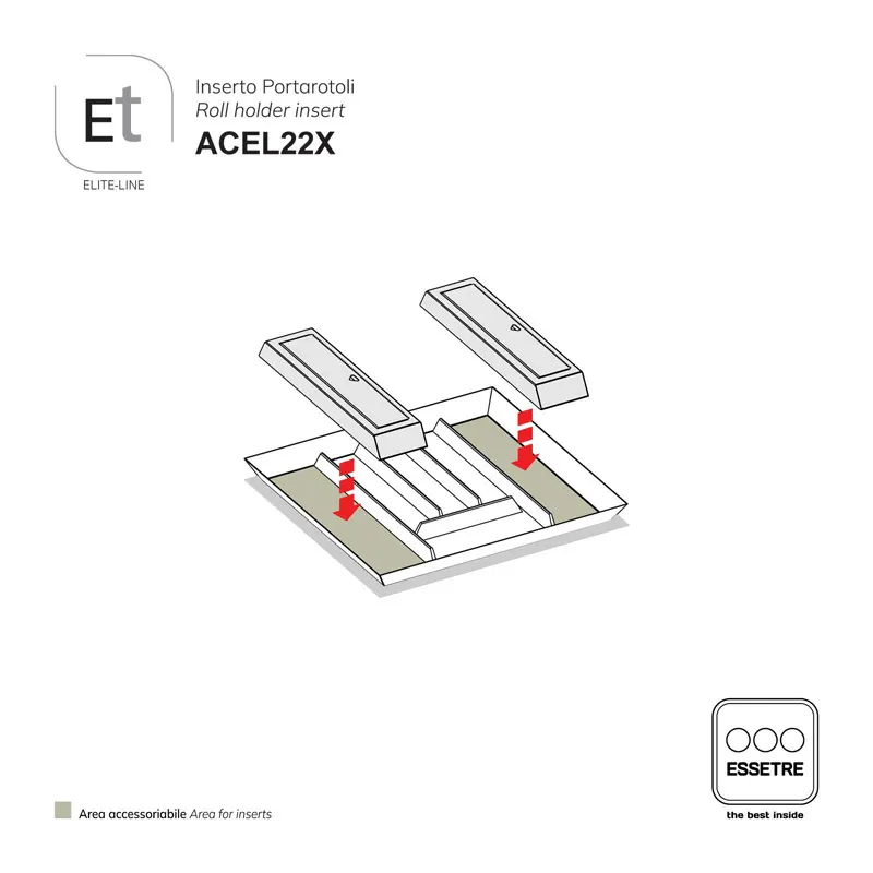 Inserto inox per portaposate ELITE-LINE