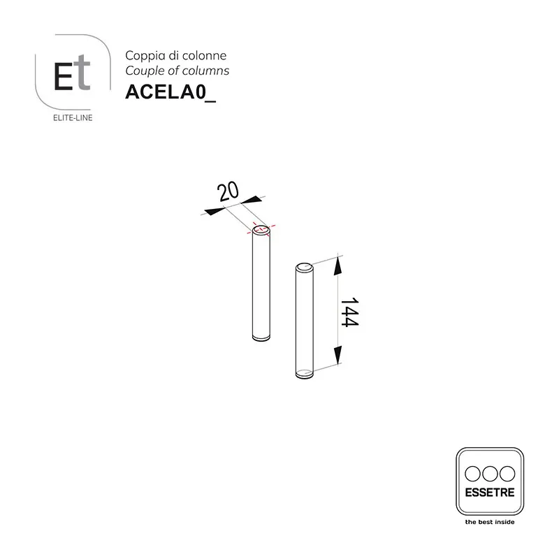 Inserto legno per moduli cestone ELITE-LINE