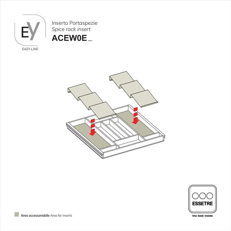 Inserto MODULAR per portaposate EASY-LINE