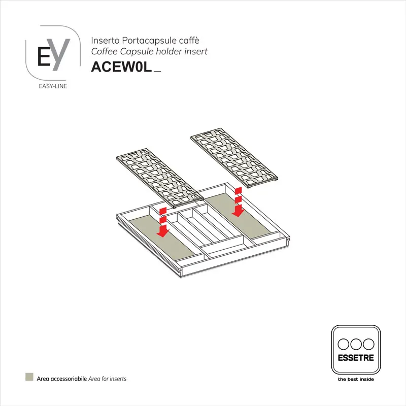 Inserto MODULAR per portaposate EASY-LINE