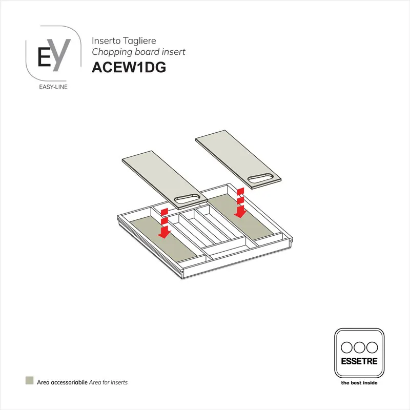 Inserto MODULAR per portaposate EASY-LINE