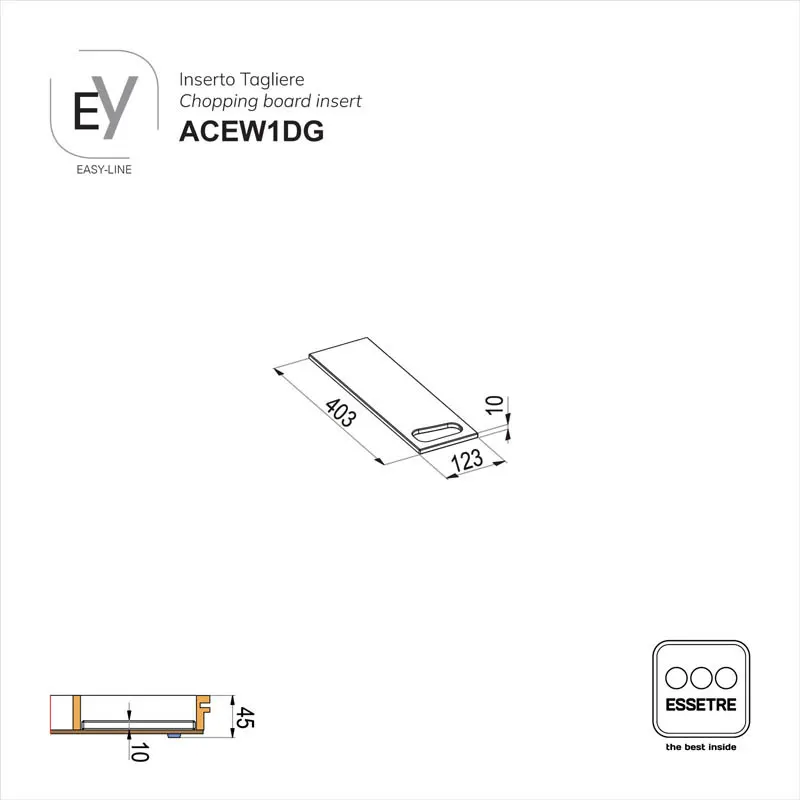 Inserto MODULAR per portaposate EASY-LINE