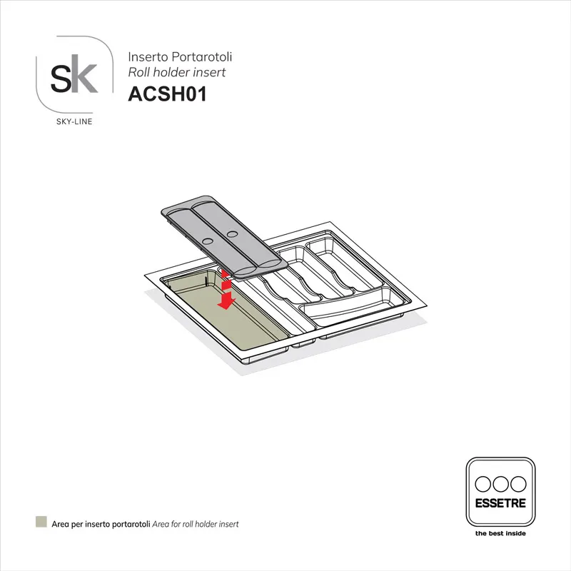 Inserto in plastica per portaposate SKY-LINE