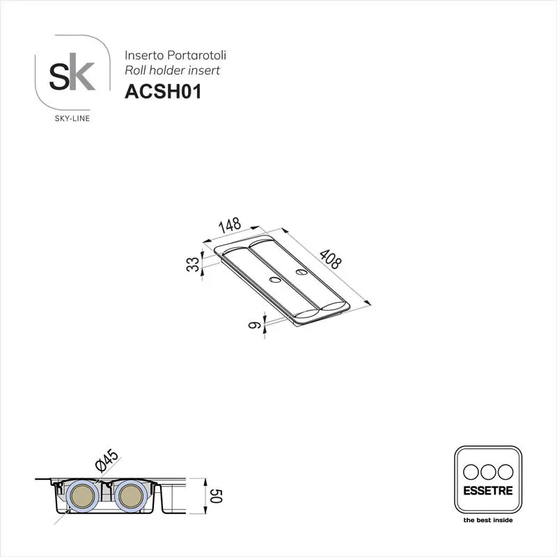 Inserto in plastica per portaposate SKY-LINE