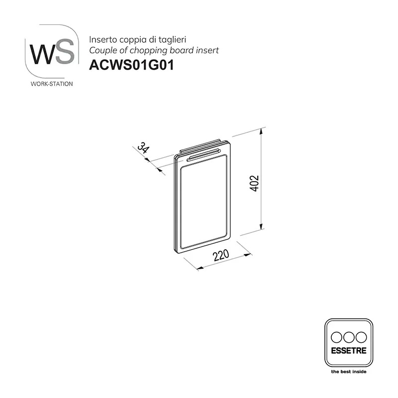 Inserto per pareti neutre WORK-STATION