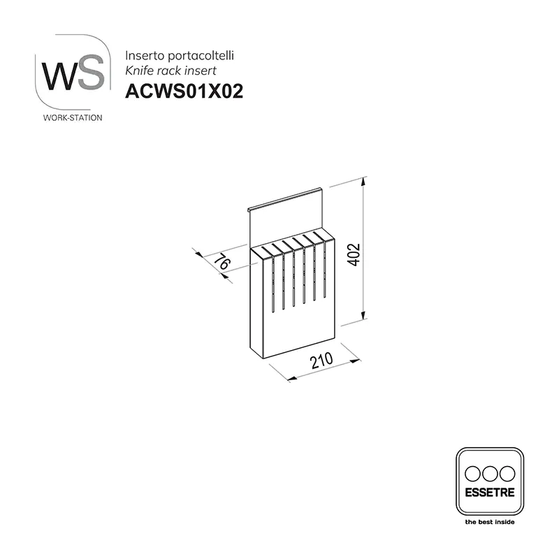 Inserto per pareti neutre WORK-STATION