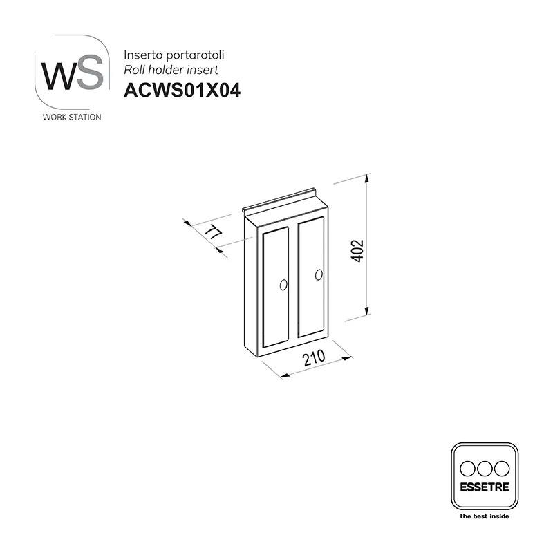 Inserto per pareti neutre WORK-STATION