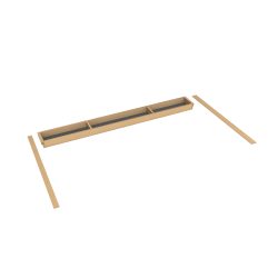 COMPENSATORE DI PROFONDITA PER PORTAPOSATE <b>EASY-LINE</b> CON FONDO INOX BASE 1050 MM