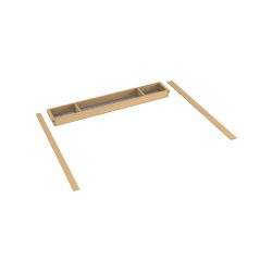 COMPENSATORE DI PROFONDITA PER PORTAPOSATE <b>EASY-LINE</b> CON FONDO INOX BASE 750 MM