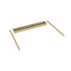 COMPENSATORE DI PROFONDITA PER PORTAPOSATE <b>EASY-LINE</b> CON FONDO INOX BASE 800 MM