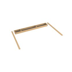 COMPENSATORE DI PROFONDITA PER PORTAPOSATE <b>EASY-LINE</b> CON FONDO INOX BASE 900 MM