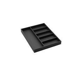 Portaposate in FRASSINO NERO per cassetto base 450 mm.
