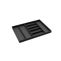 Portaposate in FRASSINO NERO per cassetto base 750 mm.