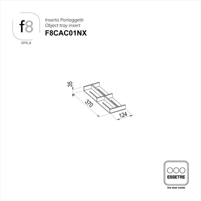 Inserto portaoggetti universale.