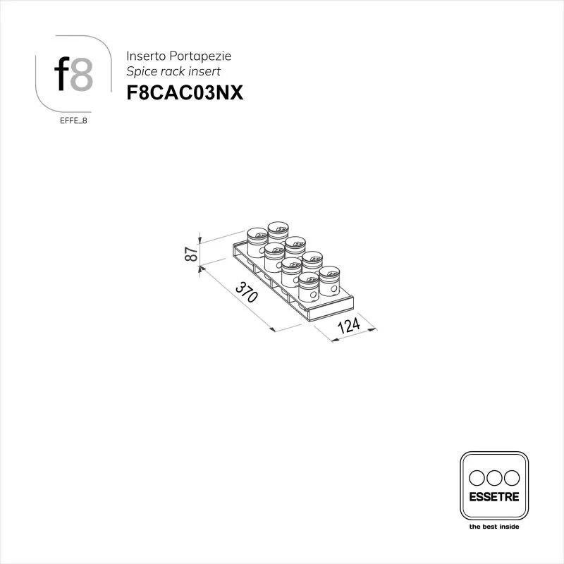 Inserto portaspezie per portaposate EFFE_8