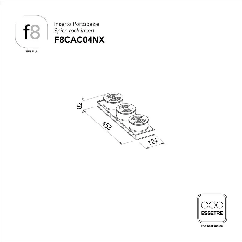 Inserto portaspezie per portaposate EFFE_8