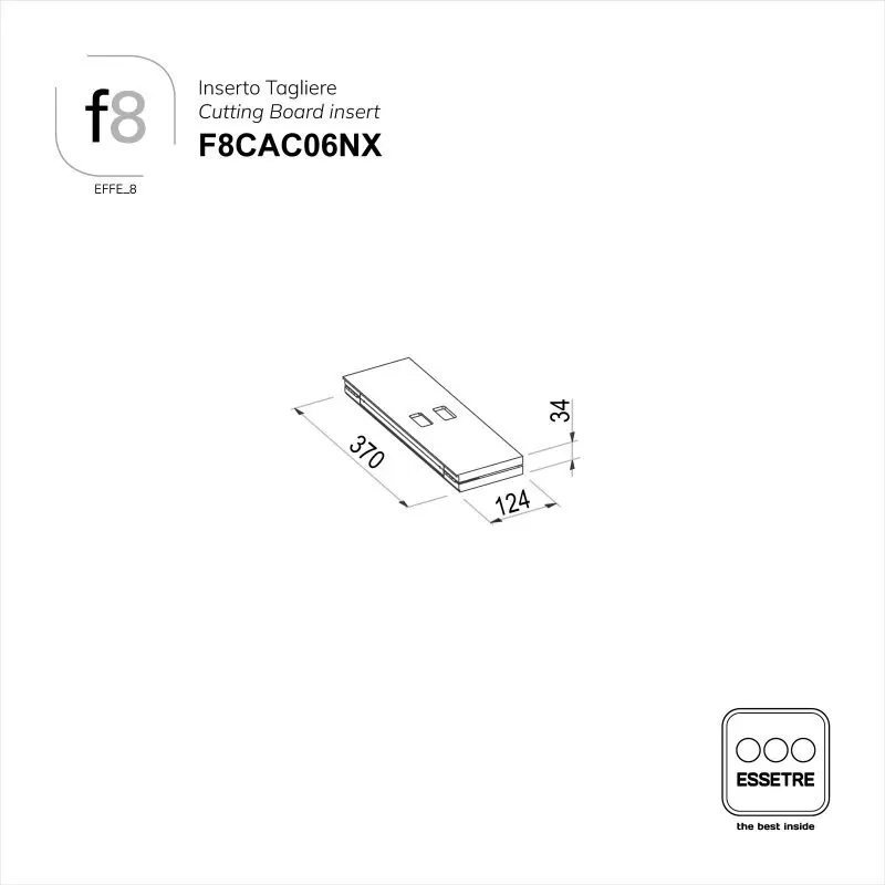 Inserto tagliere per portaposate EFFE_8