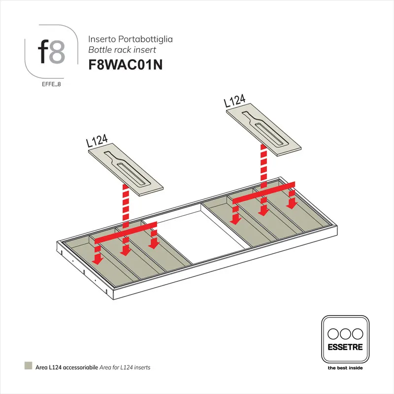 Inserto portabottiglia per piano EFFE_8