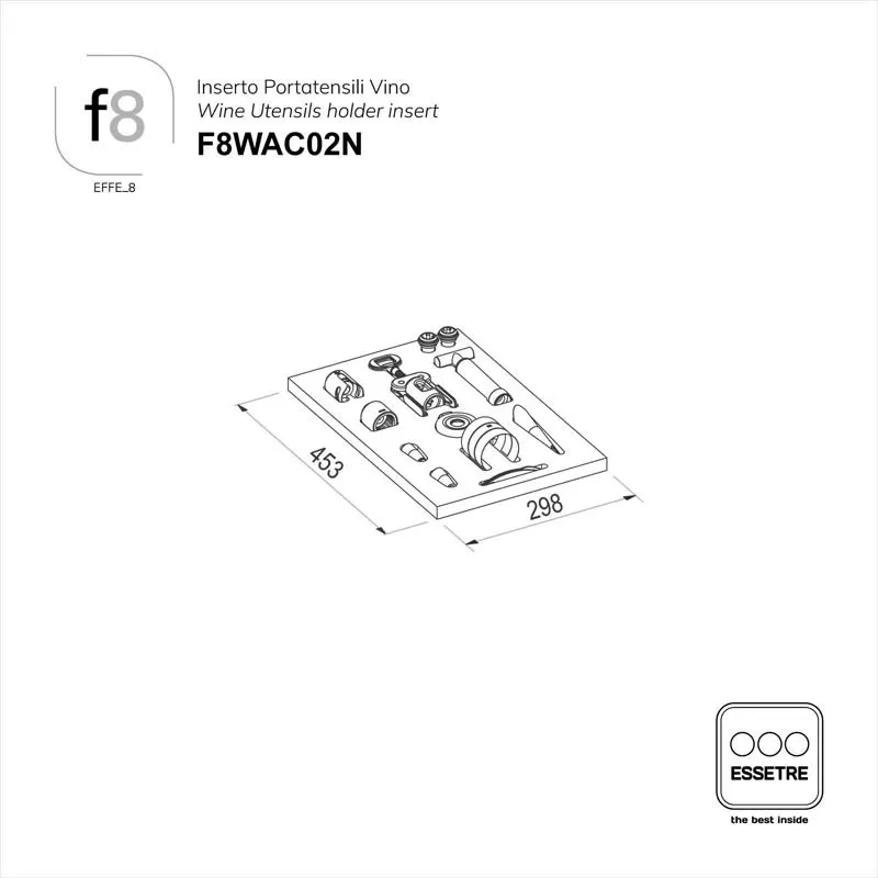 Inserto portautensili vino EFFE_8
