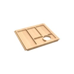Portaoggetti in faggio GOURMET-LINE per cassetto base 600 mm con collettore