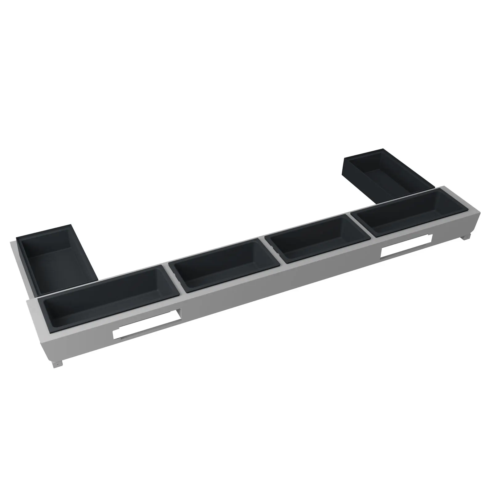 Portaspugne strutturale UNDER-SINK per base sottolavello 1200 mm