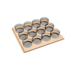 PORTASPEZIE <b>GOURMET-LINE</b> CON BARATTOLI IN PLASTICA PER BASE 600 mm