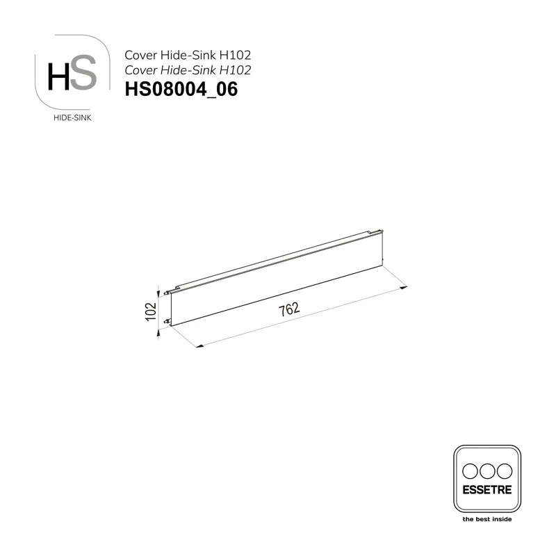 Cover in lamiera verniciata HIDE-SINK sottolavello con cestone