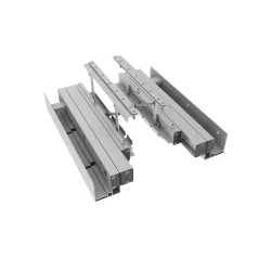 Coppia di guide con SISTEMA di ALZATA H135 mm per piani SOTTO-GOLA Sp H12/H20 mm.