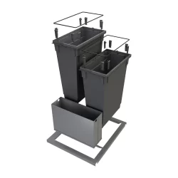 PATTUMIERA SOTTO TAGLIERE CON SCARICO PER BASE 600 mm