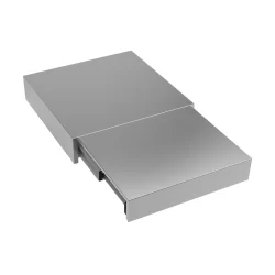 Piano top WORK-STATION in acciaio inox estraibile